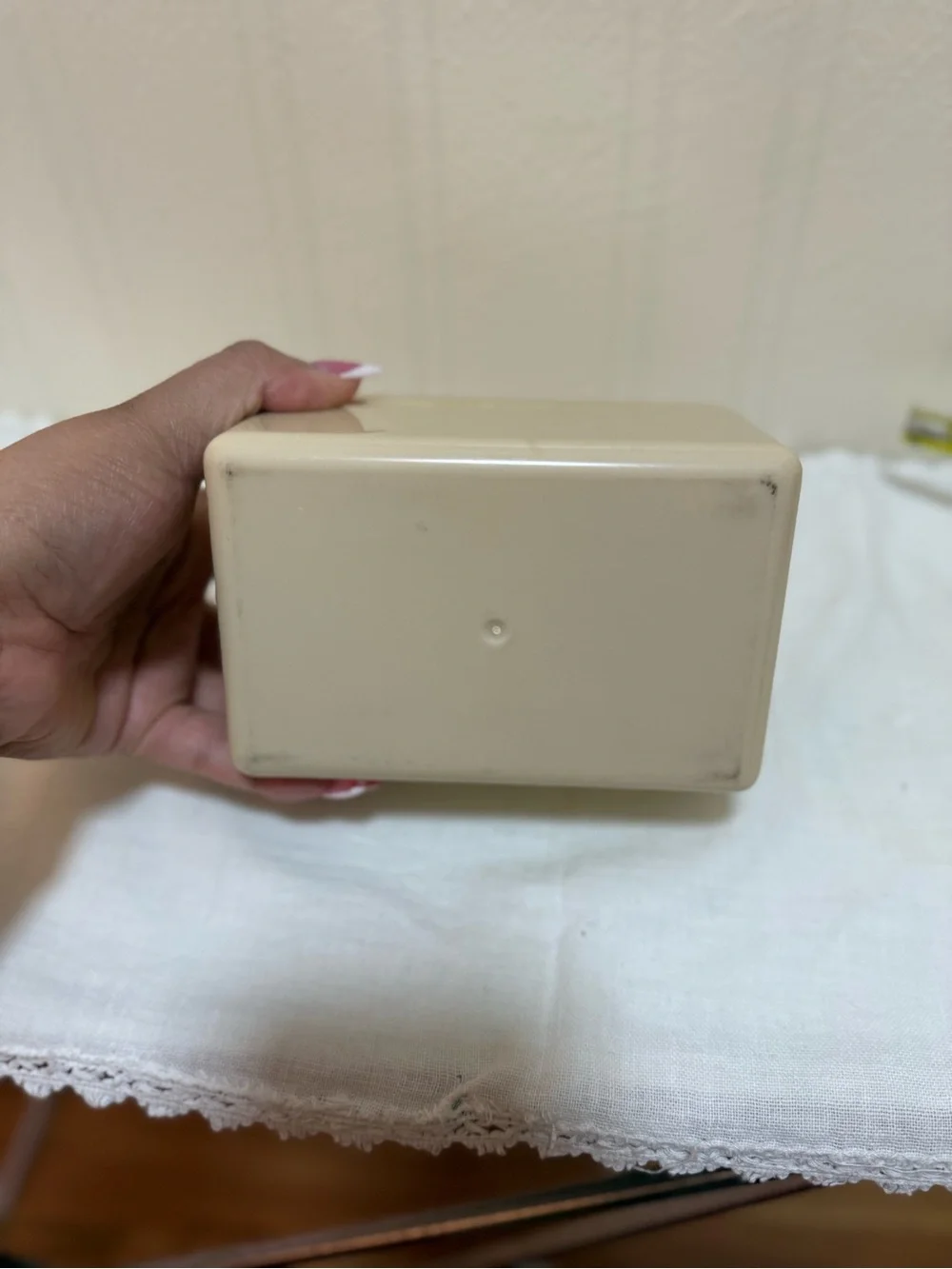 Retro‎ 70s Plastic Recipe Index Card Holder Box Tan Interdesign USA MADE